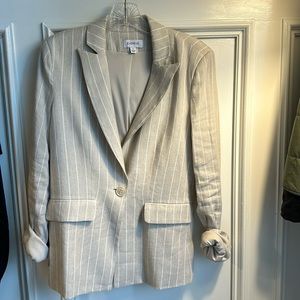 Evereve linen blazer - small